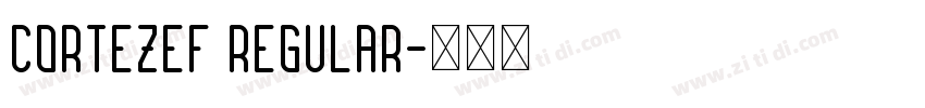CortezEF Regular字体转换